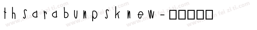 thsarabunpsk new字体转换